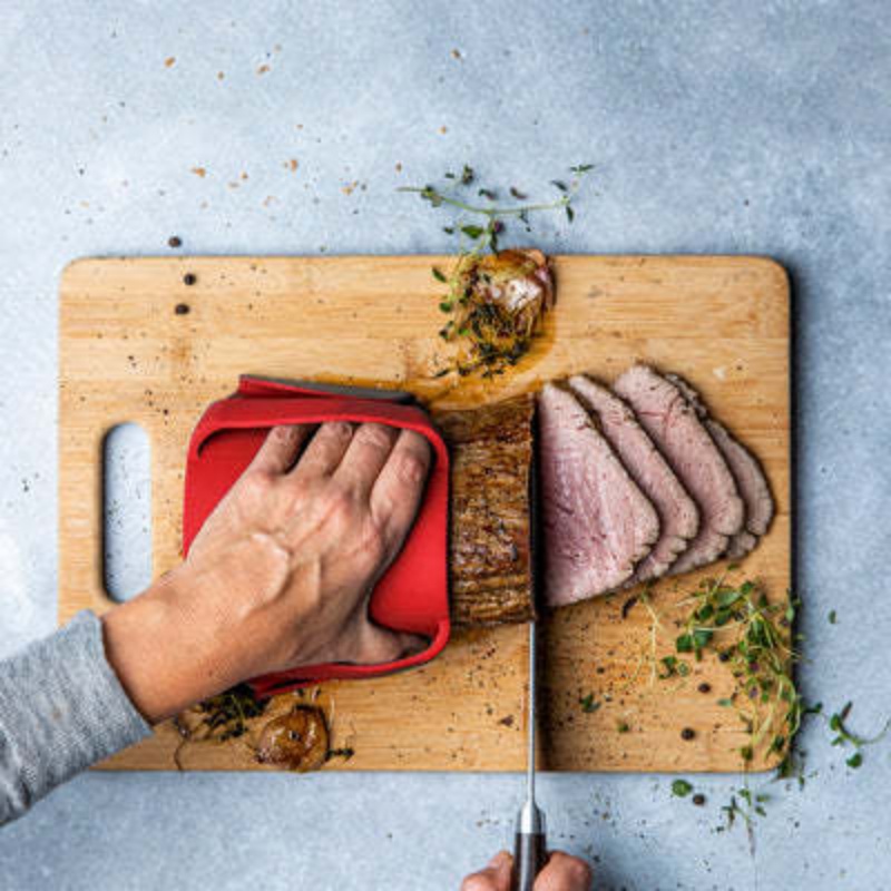 Kitchen Baking Oven - ถุงมือซิลิโคนสำหรับใช้ในบ้าน ทนความร้อน กันลื่น ใช้จับหม้อได้หลากหลาย ถุงมือครัวสำหรับทำอาหาร แคมป์ปิ้งกลางแจ้ง