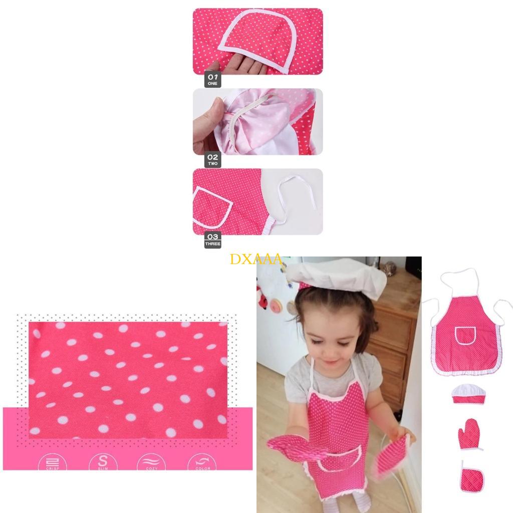 Kitchen Kids Baking Set - ชุดเชฟ DXAA ชุดเด็กทำอาหารและชุดอบเด็กชุดบทบาทการเล่นชุดแต่งกาย
