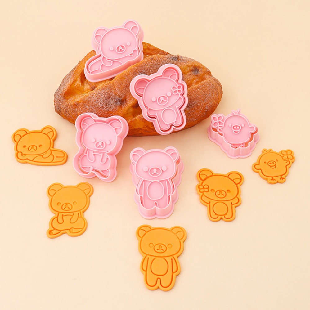 Kitchen Baking Cookies - เครื่องตัดคุกกี้ แม่พิมพ์ขนมรูปหมีการ์ตูน อุปกรณ์ทำขนม อุปกรณ์อบขนม