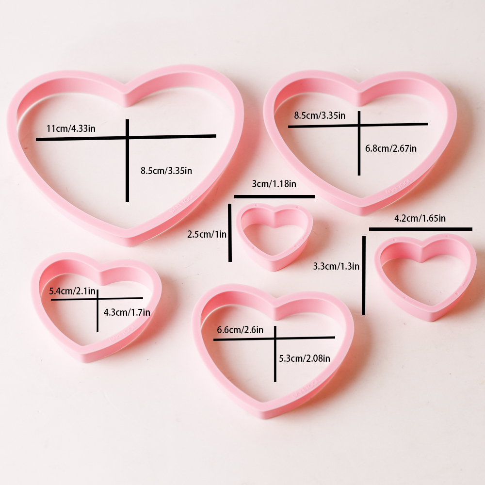 1 ชุด/3 ชุดหัวใจสีชมพู Star ดอ - Kitchen Baking Cookies บทวิจารณ์และราคา