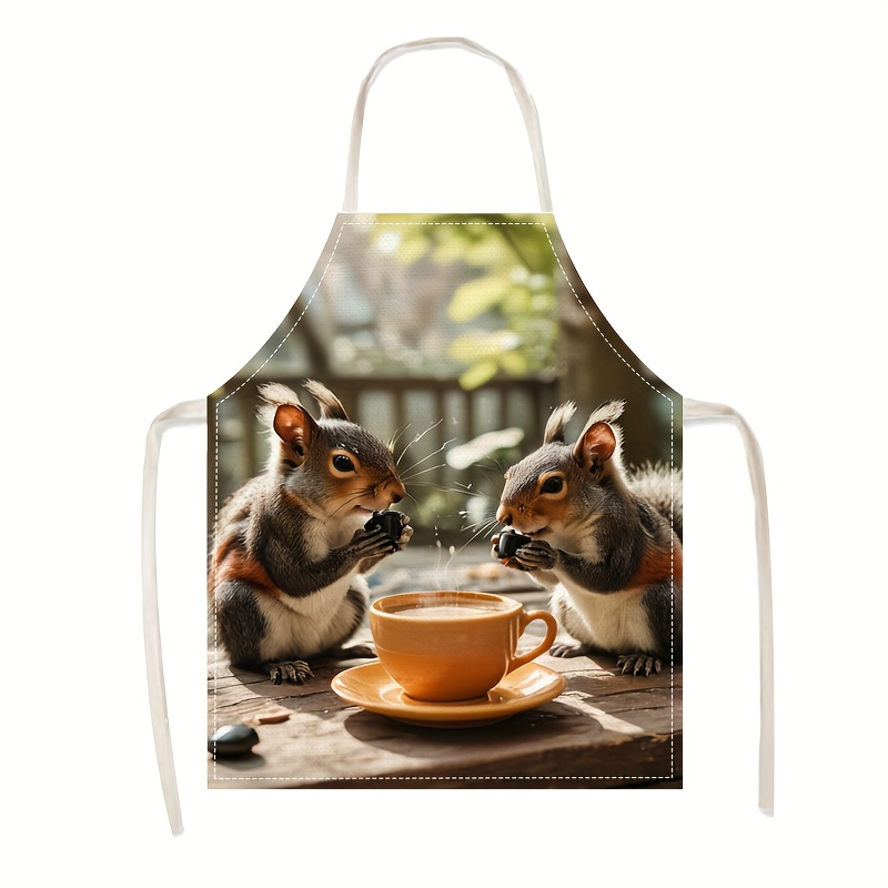 ผ้ากันเปื้อนลินินลายกระรอกและก - Kitchen Baking Gift Ideas บทวิจารณ์และราคา