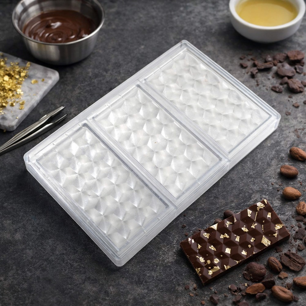 แม่พิมพ์ช็อกโกแลตทรงปริซึมลายต - Baking Kitchen Diy บทวิจารณ์และราคา