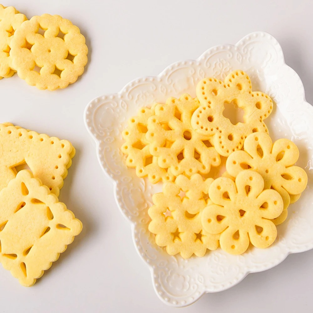 แม่พิมพ์คุกกี้ลายเรขาคณิตแบบเจ - Kitchen Baking Cookies บทวิจารณ์และราคา