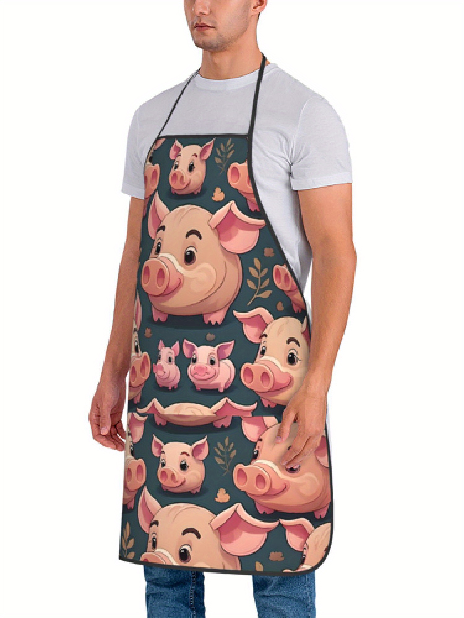 ผ้ากันเปื้อนลายหมูสีชมพูสไตล์เ - Kitchen Baking Gift Ideas บทวิจารณ์และราคา