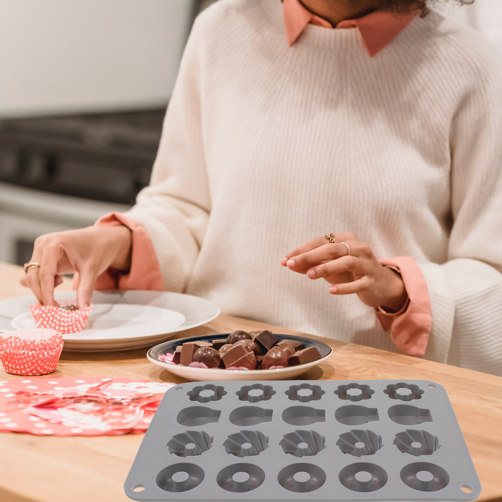 แม่พิมพ์ซิลิโคนรูปโดนัทขนาดเล็ - Baking Kitchen Diy บทวิจารณ์และราคา