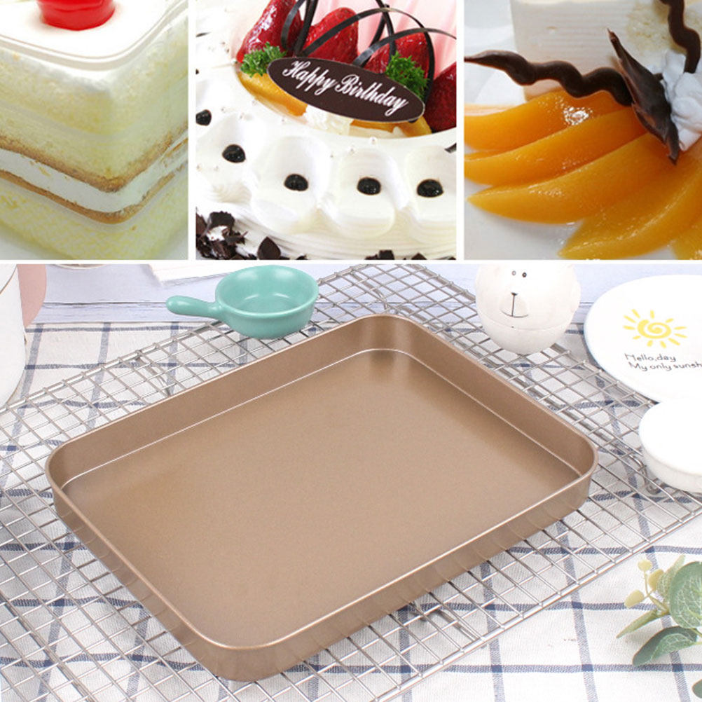 ถาดอบเค้กสี่เหลี่ยมผืนผ้าเหล็ก - Kitchen Baking Oven บทวิจารณ์และราคา