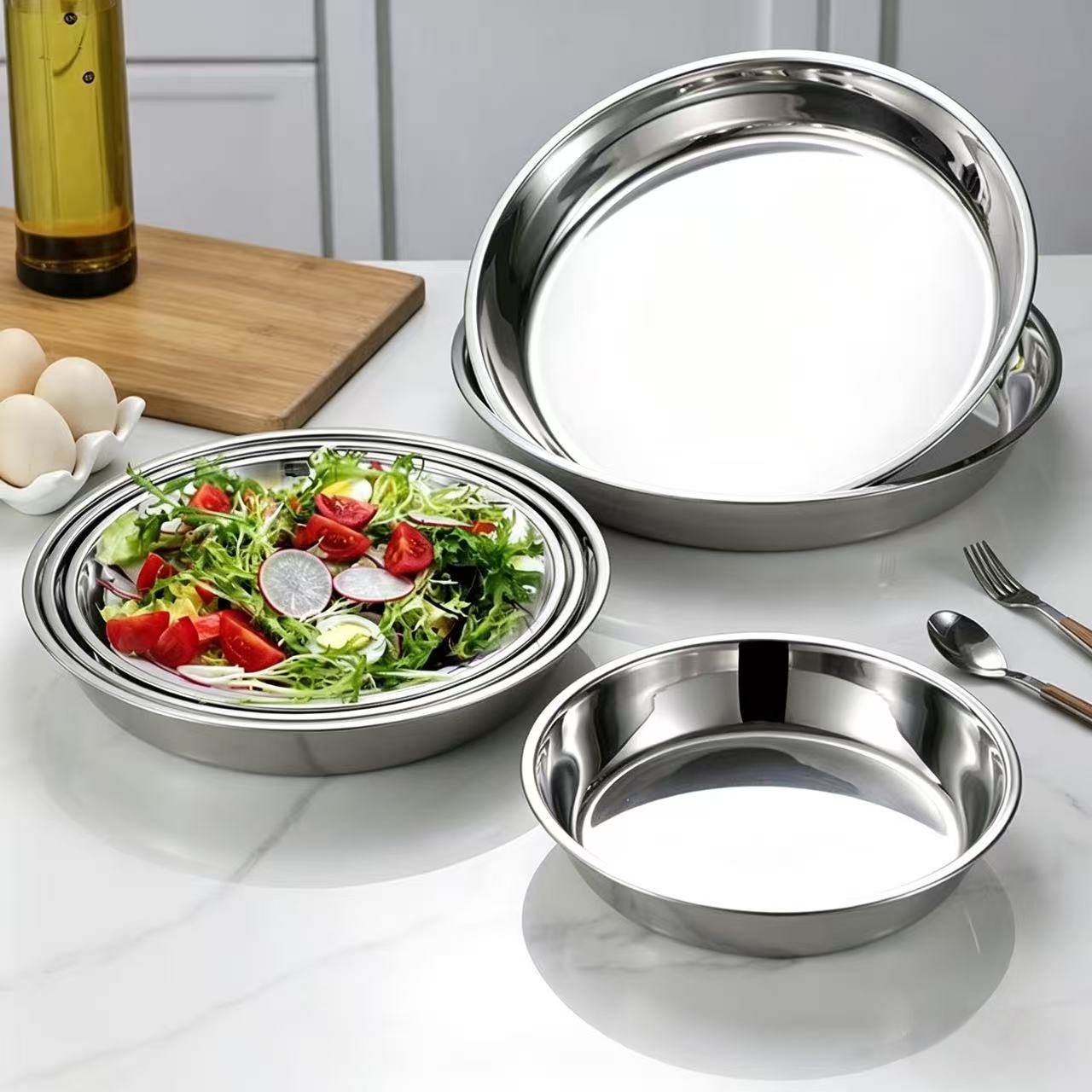 จานเค้กสแตนเลสหนาพิเศษ, จานนึ่ - Cake Board Round บทวิจารณ์และราคา
