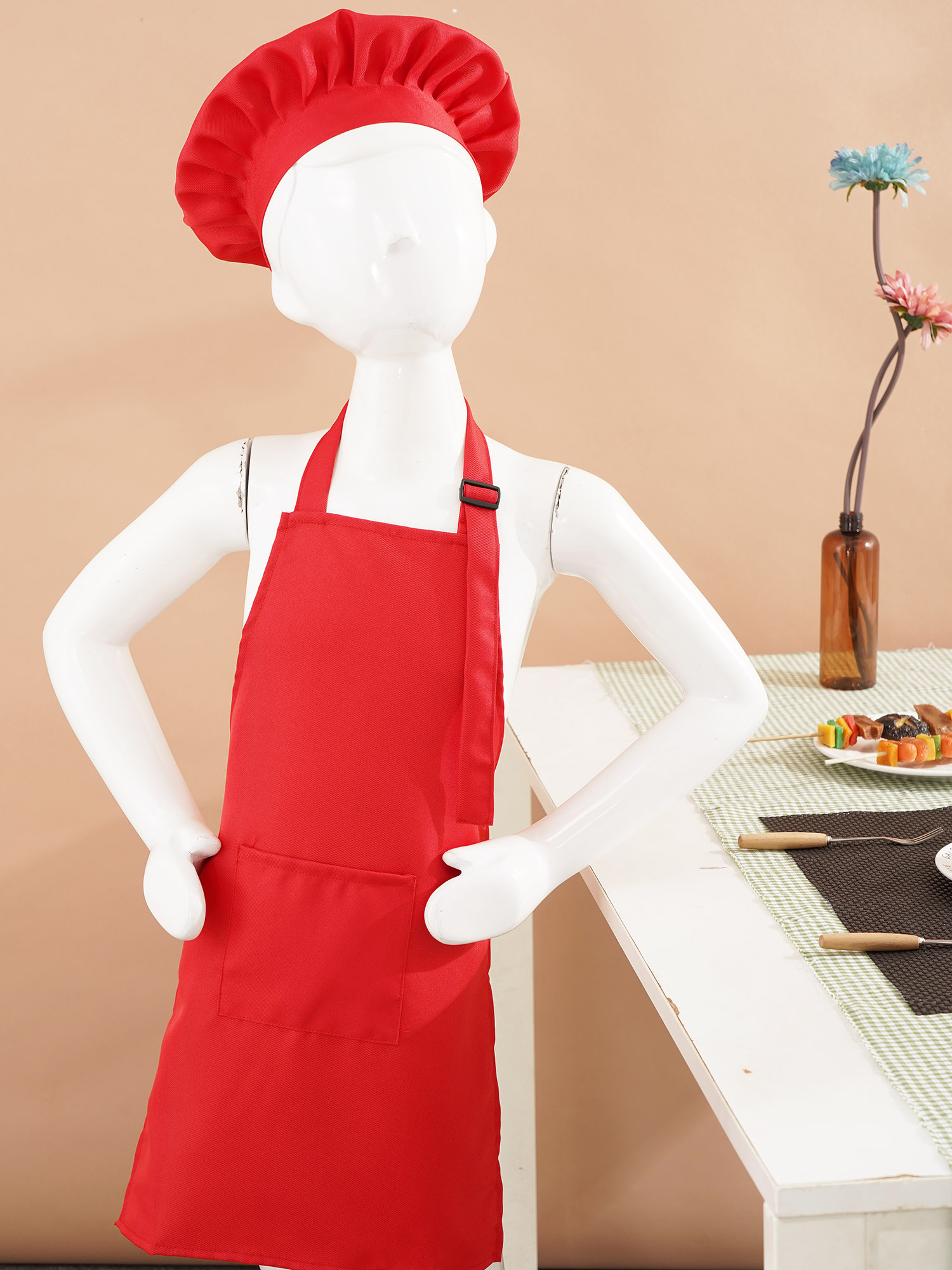 Unisex Chirdren ผ้ากันเปื้อนผ้ - Kitchen Kids Baking Set บทวิจารณ์และราคา
